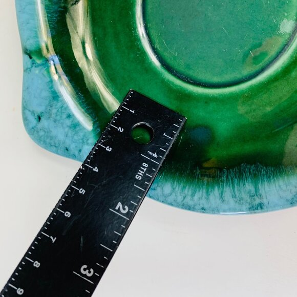 Hull Farm House Eagle Pitcher Basin Set Green Drip Glaze Pottery Home Decor VTG - Picture 11 of 16